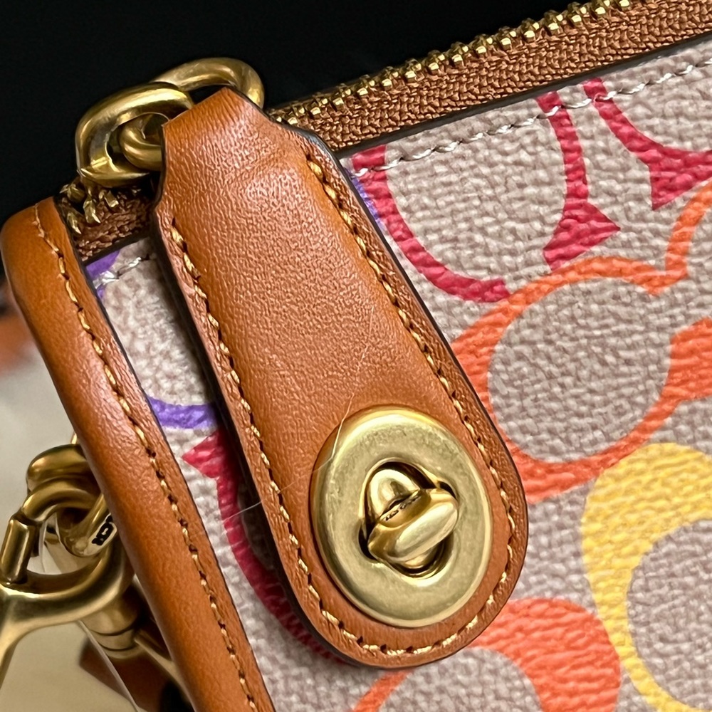 CA100 - Coach Swinger in Rainbow Signature Canvas - Picture 9 of 12